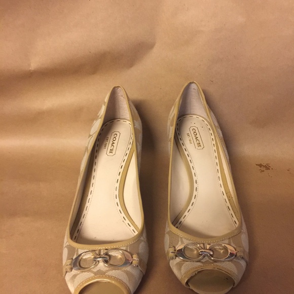 Coach open toe wedge Logo shoes - Picture 7 of 7